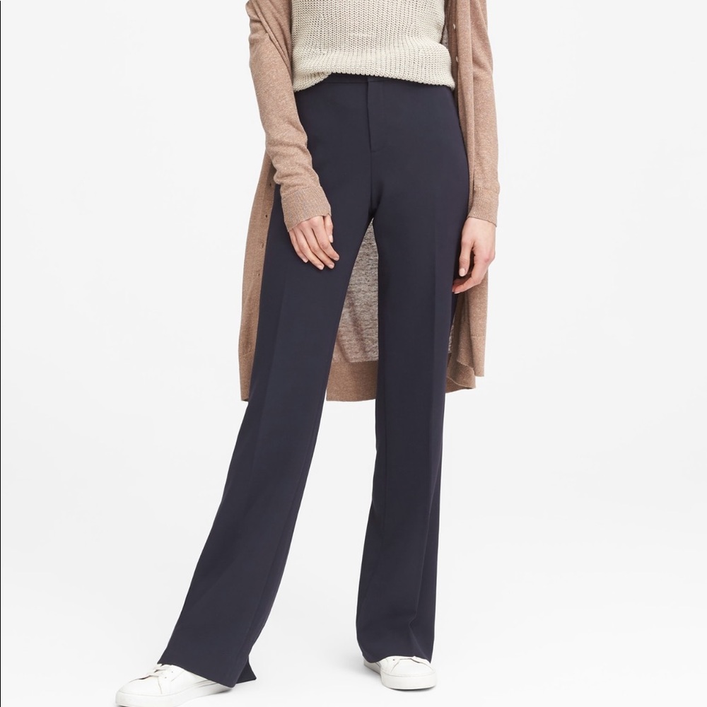 Banana Republic Blake Wide Leg Pant Fuchsia